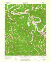 Jackson Kentucky Historical topographic map, 1:24000 scale, 7.5 X 7.5 Minute, Year 1961