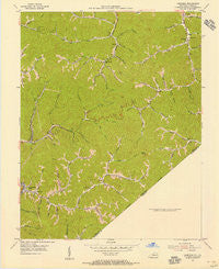 Jamboree Kentucky Historical topographic map, 1:24000 scale, 7.5 X 7.5 Minute, Year 1954
