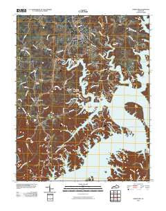 Jamestown Kentucky Historical topographic map, 1:24000 scale, 7.5 X 7.5 Minute, Year 2010