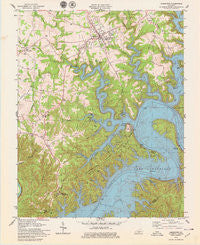Jamestown Kentucky Historical topographic map, 1:24000 scale, 7.5 X 7.5 Minute, Year 1978