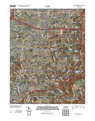 Jeffersontown Kentucky Historical topographic map, 1:24000 scale, 7.5 X 7.5 Minute, Year 2010