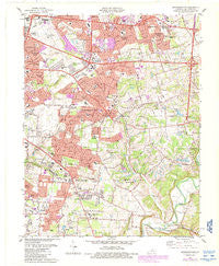 Jeffersontown Kentucky Historical topographic map, 1:24000 scale, 7.5 X 7.5 Minute, Year 1984