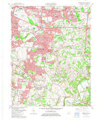 Jeffersontown Kentucky Historical topographic map, 1:24000 scale, 7.5 X 7.5 Minute, Year 1982