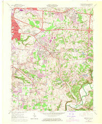 Jeffersontown Kentucky Historical topographic map, 1:24000 scale, 7.5 X 7.5 Minute, Year 1964