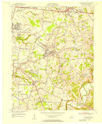 Jeffersontown Kentucky Historical topographic map, 1:24000 scale, 7.5 X 7.5 Minute, Year 1955