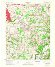 Jeffersontown Kentucky Historical topographic map, 1:24000 scale, 7.5 X 7.5 Minute, Year 1964