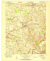 Jeffersontown Kentucky Historical topographic map, 1:24000 scale, 7.5 X 7.5 Minute, Year 1951