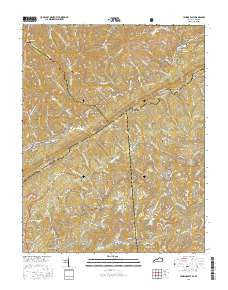 Jenkins East Kentucky Current topographic map, 1:24000 scale, 7.5 X 7.5 Minute, Year 2016