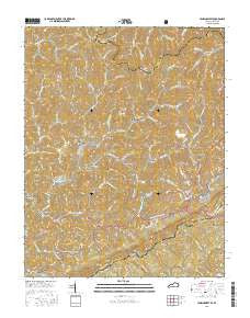Jenkins West Kentucky Current topographic map, 1:24000 scale, 7.5 X 7.5 Minute, Year 2016