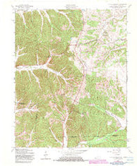Johnson Hollow Kentucky Historical topographic map, 1:24000 scale, 7.5 X 7.5 Minute, Year 1957