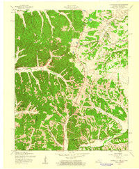 Johnson Hollow Kentucky Historical topographic map, 1:24000 scale, 7.5 X 7.5 Minute, Year 1957
