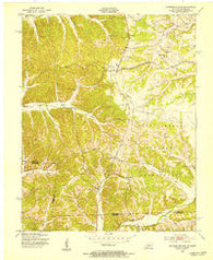 Johnson Hollow Kentucky Historical topographic map, 1:24000 scale, 7.5 X 7.5 Minute, Year 1951