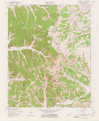 Johnson Hollow Kentucky Historical topographic map, 1:24000 scale, 7.5 X 7.5 Minute, Year 1957