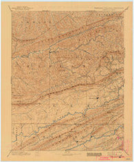 Jonesville Kentucky Historical topographic map, 1:125000 scale, 30 X 30 Minute, Year 1891