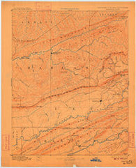 Jonesville Kentucky Historical topographic map, 1:125000 scale, 30 X 30 Minute, Year 1891