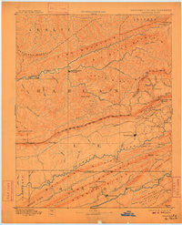 Jonesville Kentucky Historical topographic map, 1:125000 scale, 30 X 30 Minute, Year 1891
