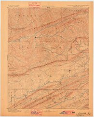Jonesville Kentucky Historical topographic map, 1:125000 scale, 30 X 30 Minute, Year 1891