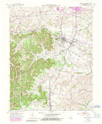 Junction City Kentucky Historical topographic map, 1:24000 scale, 7.5 X 7.5 Minute, Year 1952