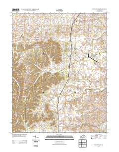 Junction City Kentucky Historical topographic map, 1:24000 scale, 7.5 X 7.5 Minute, Year 2013