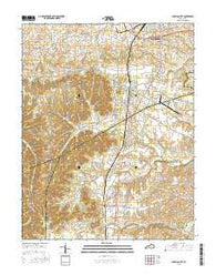 Junction City Kentucky Current topographic map, 1:24000 scale, 7.5 X 7.5 Minute, Year 2016