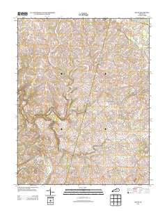 Keene Kentucky Historical topographic map, 1:24000 scale, 7.5 X 7.5 Minute, Year 2013