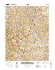 Keene Kentucky Current topographic map, 1:24000 scale, 7.5 X 7.5 Minute, Year 2016