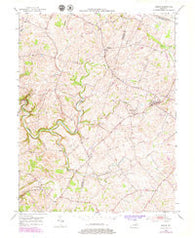 Keene Kentucky Historical topographic map, 1:24000 scale, 7.5 X 7.5 Minute, Year 1952
