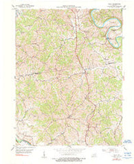 Kelat Kentucky Historical topographic map, 1:24000 scale, 7.5 X 7.5 Minute, Year 1953
