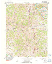 Kelat Kentucky Historical topographic map, 1:24000 scale, 7.5 X 7.5 Minute, Year 1953