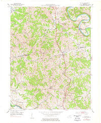 Kelat Kentucky Historical topographic map, 1:24000 scale, 7.5 X 7.5 Minute, Year 1953