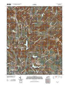 Kelly Kentucky Historical topographic map, 1:24000 scale, 7.5 X 7.5 Minute, Year 2010