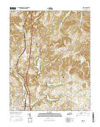 Kelly Kentucky Current topographic map, 1:24000 scale, 7.5 X 7.5 Minute, Year 2016