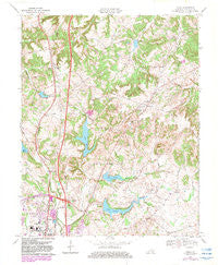Kelly Kentucky Historical topographic map, 1:24000 scale, 7.5 X 7.5 Minute, Year 1969