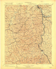 Kenova Kentucky Historical topographic map, 1:125000 scale, 30 X 30 Minute, Year 1903