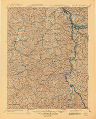 Kenova Kentucky Historical topographic map, 1:125000 scale, 30 X 30 Minute, Year 1903