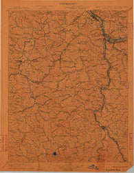 Kenova Kentucky Historical topographic map, 1:125000 scale, 30 X 30 Minute, Year 1903