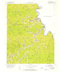 Kermit West Virginia Historical topographic map, 1:24000 scale, 7.5 X 7.5 Minute, Year 1954