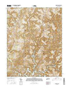 Kingswood Kentucky Current topographic map, 1:24000 scale, 7.5 X 7.5 Minute, Year 2016