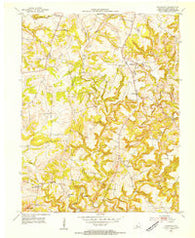 Kingswood Kentucky Historical topographic map, 1:24000 scale, 7.5 X 7.5 Minute, Year 1953