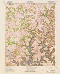 Kingswood Kentucky Historical topographic map, 1:24000 scale, 7.5 X 7.5 Minute, Year 1963