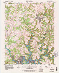 Kingswood Kentucky Historical topographic map, 1:24000 scale, 7.5 X 7.5 Minute, Year 1993