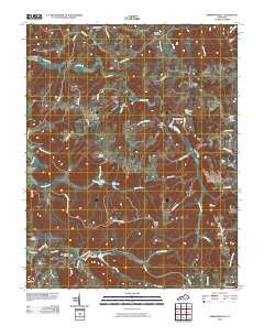 Kirkmansville Kentucky Historical topographic map, 1:24000 scale, 7.5 X 7.5 Minute, Year 2010