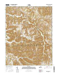 Kirkmansville Kentucky Current topographic map, 1:24000 scale, 7.5 X 7.5 Minute, Year 2016