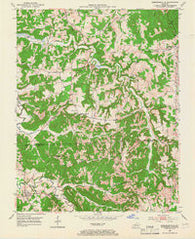 Kirkmansville Kentucky Historical topographic map, 1:24000 scale, 7.5 X 7.5 Minute, Year 1953