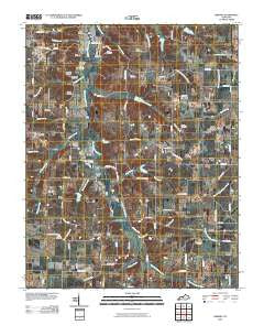 Kirksey Kentucky Historical topographic map, 1:24000 scale, 7.5 X 7.5 Minute, Year 2010
