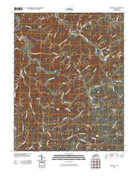 Kirksville Kentucky Historical topographic map, 1:24000 scale, 7.5 X 7.5 Minute, Year 2010