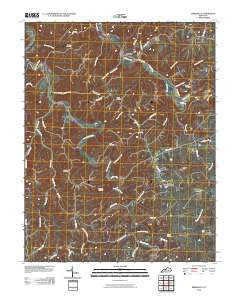 Kirksville Kentucky Historical topographic map, 1:24000 scale, 7.5 X 7.5 Minute, Year 2010