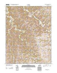 Kirksville Kentucky Historical topographic map, 1:24000 scale, 7.5 X 7.5 Minute, Year 2013