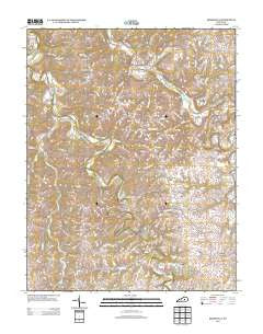 Kirksville Kentucky Historical topographic map, 1:24000 scale, 7.5 X 7.5 Minute, Year 2013