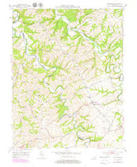 Kirksville Kentucky Historical topographic map, 1:24000 scale, 7.5 X 7.5 Minute, Year 1952